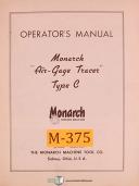 Monarch-Monarch Type C, Air Gage Tracer Manual 1956-C-Type C-01